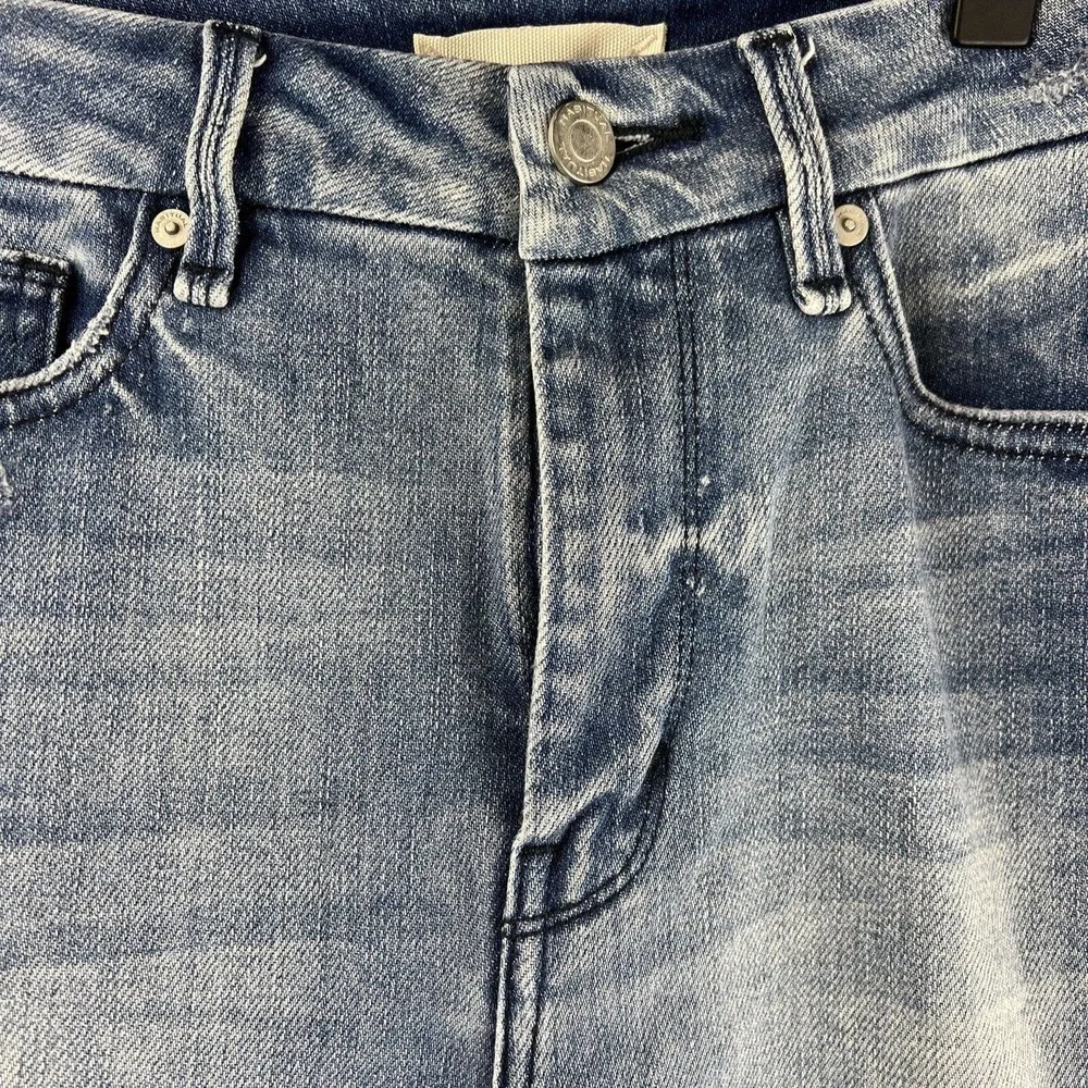 Habitual Jeans Women 26‎ Light Wash Distressed Pace Denim Straight Leg